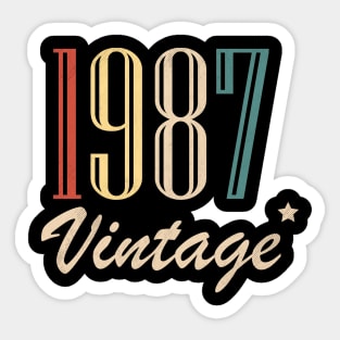 Vintage 1987 Sticker